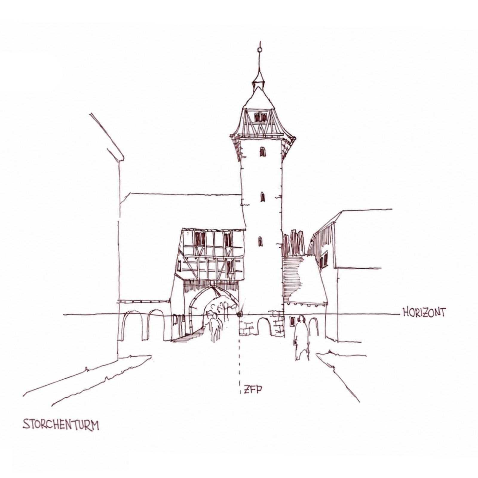 Freihandzeichnungen — 1. Semester — Architektur von Carl Dobmeier, 2025